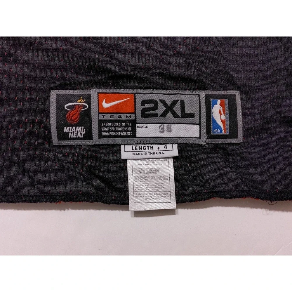 Vintage NIKE Miami Heat Alonzo Mourning‎ Reversible Practice Jersey XXL 2XL